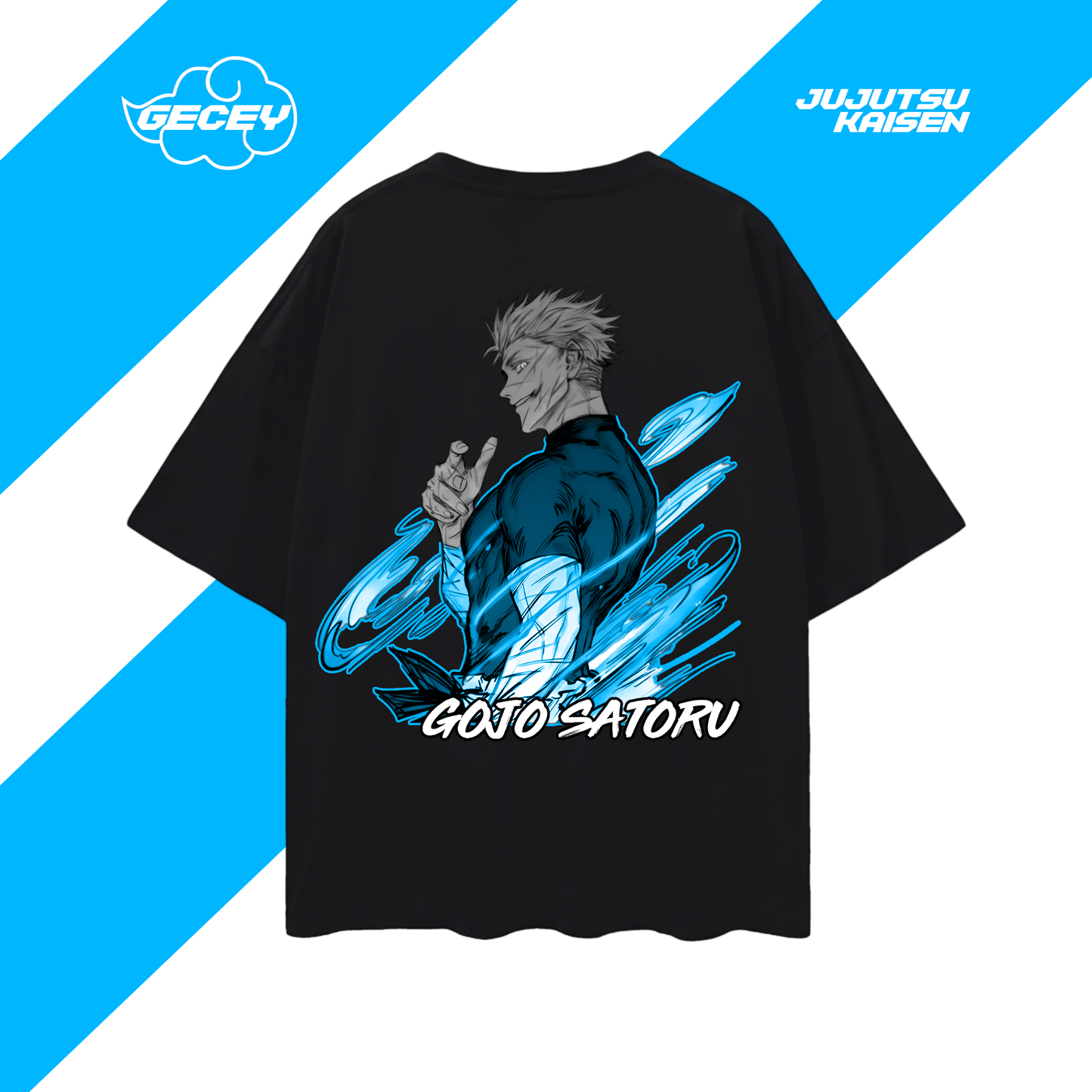 Gojo Satoru Oversize Tshirt ✕ Jujutsu Kaisen