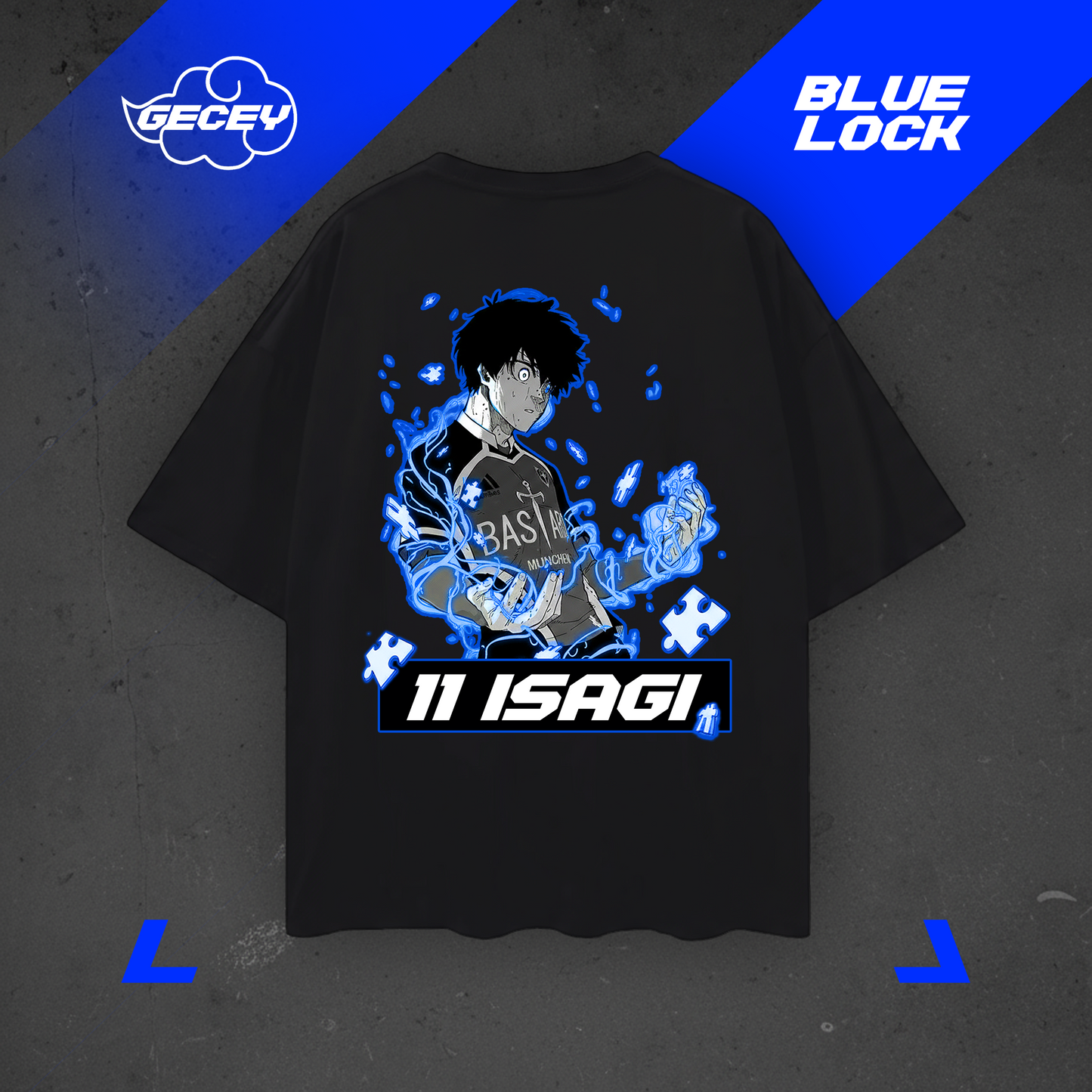 The Egoist Oversize TShirt ✕ Blue Lock ✕ İsagi Yoichi