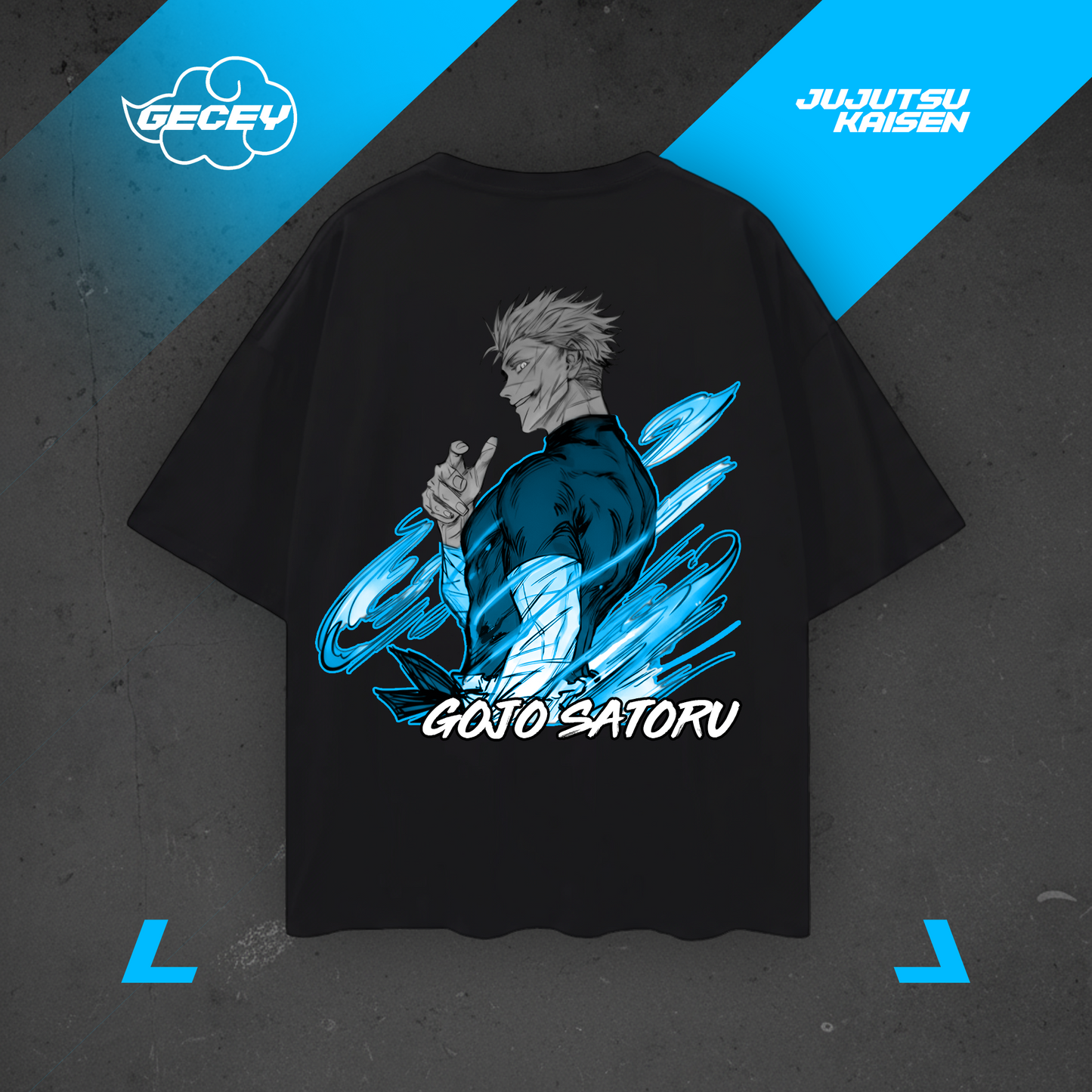 Gojo Satoru Oversize Tshirt ✕ Jujutsu Kaisen